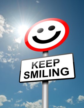 Keep smiling concept. clipart