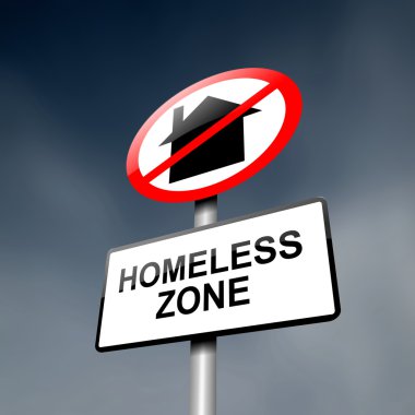 Homeless concept. clipart