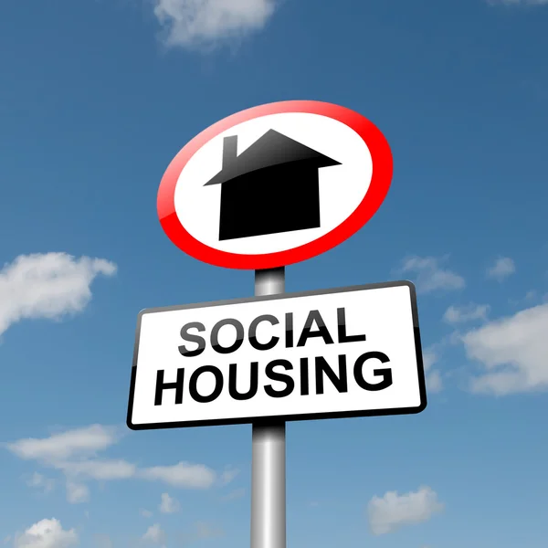 Sociale huisvesting concept. — Stockfoto