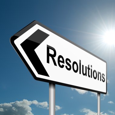 Resolutions concept. clipart