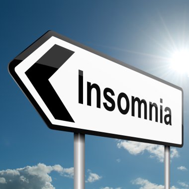 Insomnia concept. clipart