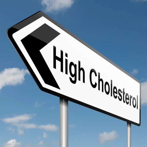 Koncepcja cholesterolu. — Zdjęcie stockowe