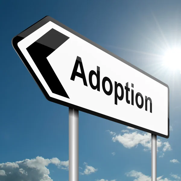 Concept d'adoption . — Photo