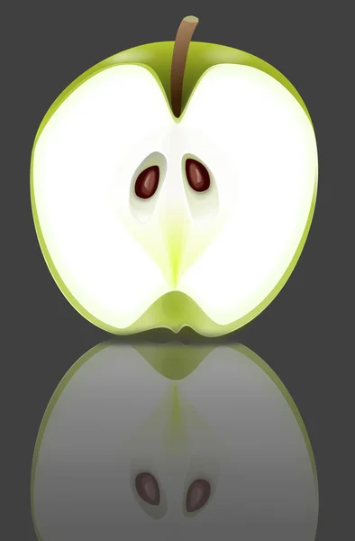 Portret jabłko. — Zdjęcie stockowe
