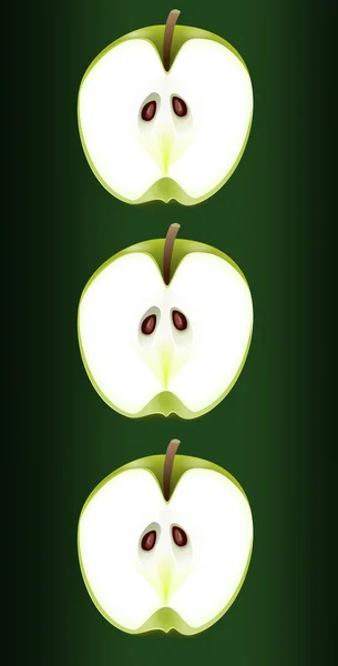 Apple trio. — Stock Photo, Image