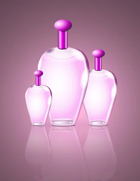 Elegancki zapach butelek. — Zdjęcie stockowe
