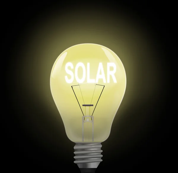 Solární energetické koncepce. — Stock fotografie