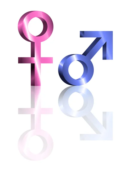 Male and female symbols. — Stock Photo, Image