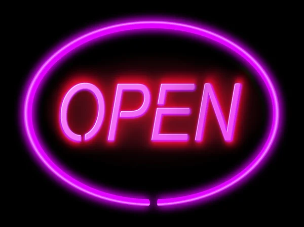 Buka Untuk Bisnis. — Stok Foto