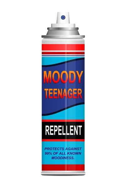 stock image Teenage moodiness repellent.