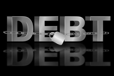 The debt trap. clipart