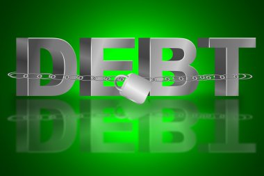 The debt trap. clipart