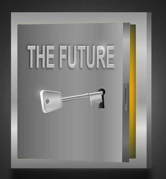 Kinyit a jövő. — Stock Fotó