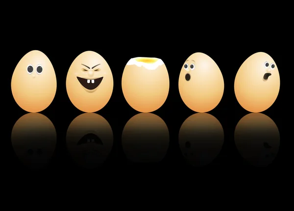 Visages d'œufs . — Photo