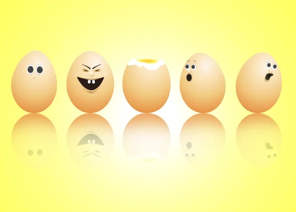 Caras de huevo . — Foto de Stock