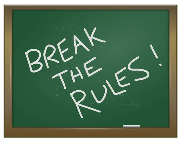 Break the rules. — Stock Photo, Image