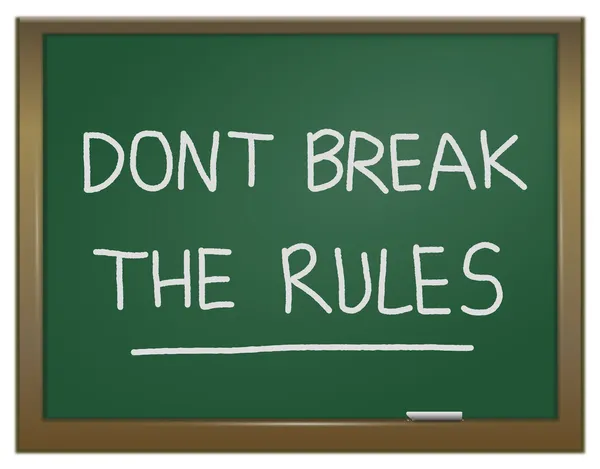 Dont break the rules. — Stock Photo, Image