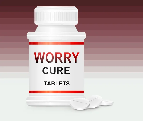 Worry cure koncept. — Stockfoto