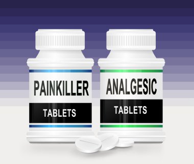 Painkiller concept. clipart