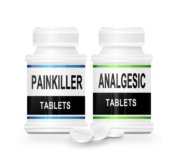 Painkiller koncept. — Stockfoto