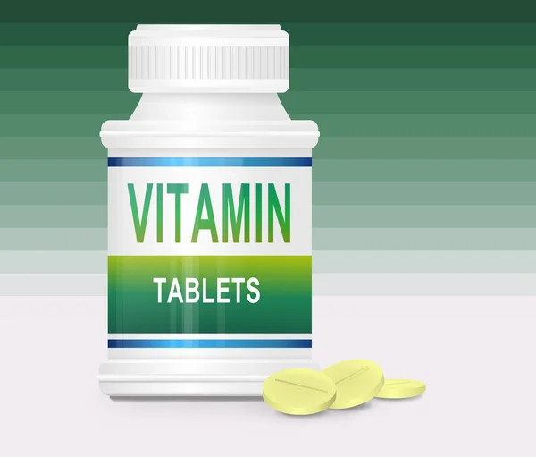 Conceito de vitamina . — Fotografia de Stock