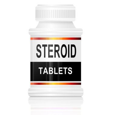 Steroid tablets. clipart