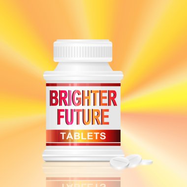 Brighter future concept. clipart