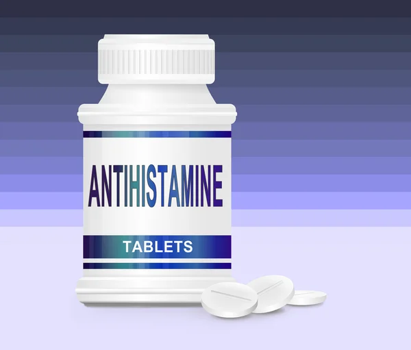 Farmaco antistaminico . — Foto Stock