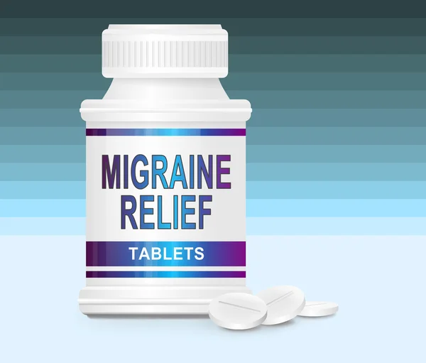 Migraine medication. — Stock Photo, Image