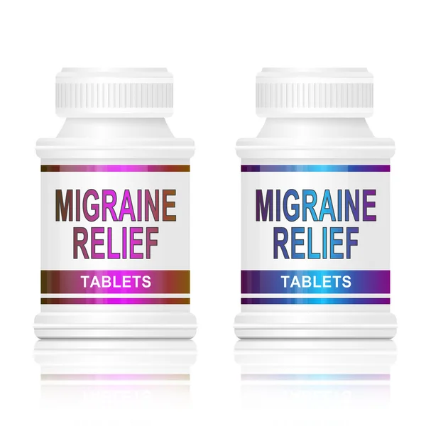Migraine medication. — Stock Photo, Image