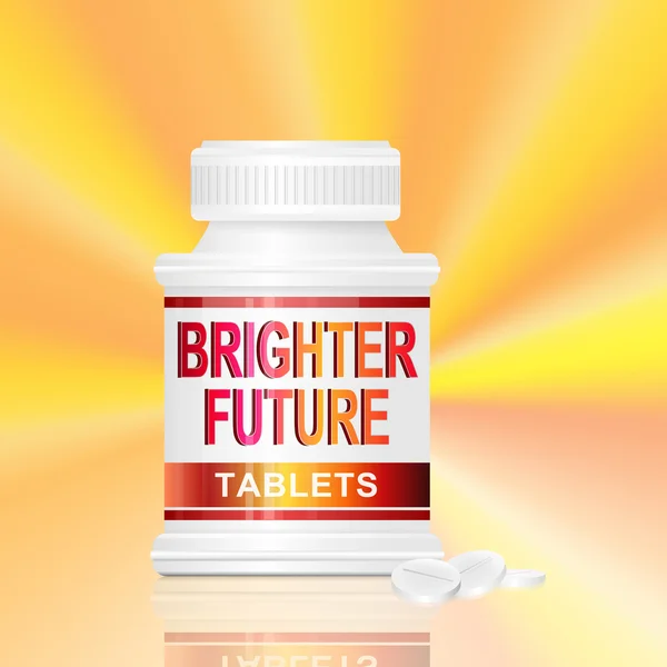 Concetto futuro più luminoso . — Foto Stock