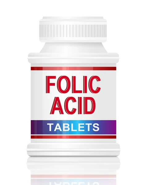 Acido folico . — Foto Stock