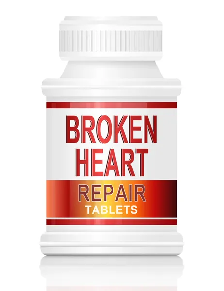 Cómo reparar un corazón roto . — Foto de Stock