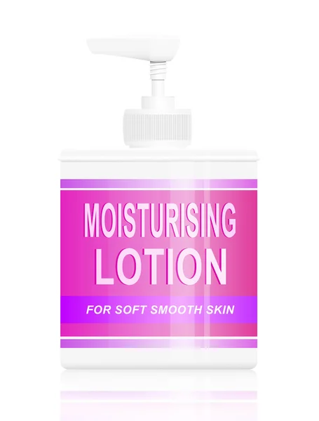Moisturing lotion dispenser. — Stock Photo, Image