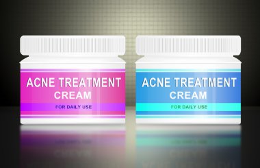 Acne cream. clipart