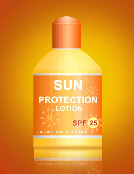 SPF 25 крем для защиты от солнца . — стоковое фото