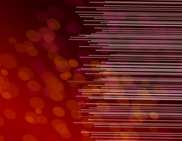 Fiber optiska röda abstrakt. — Stockfoto