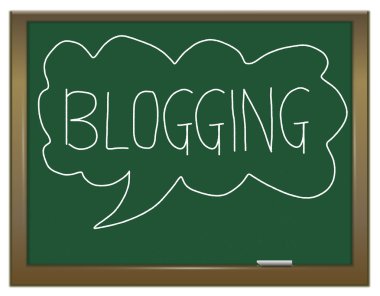 Blogging concept. clipart