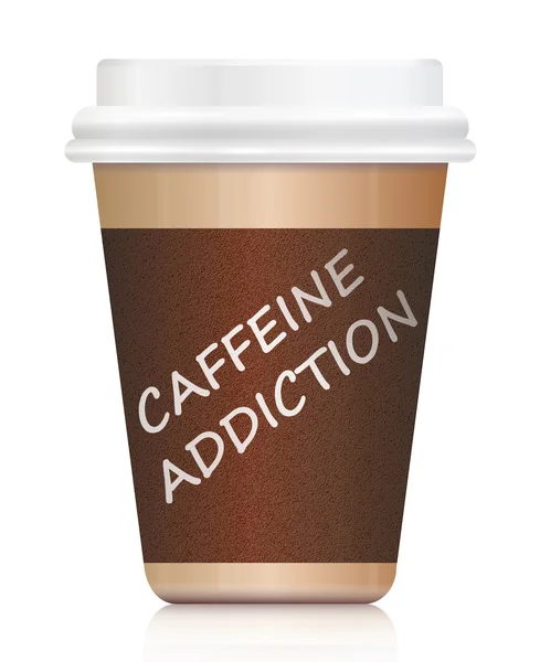 Dipendenza da caffeina . — Foto Stock