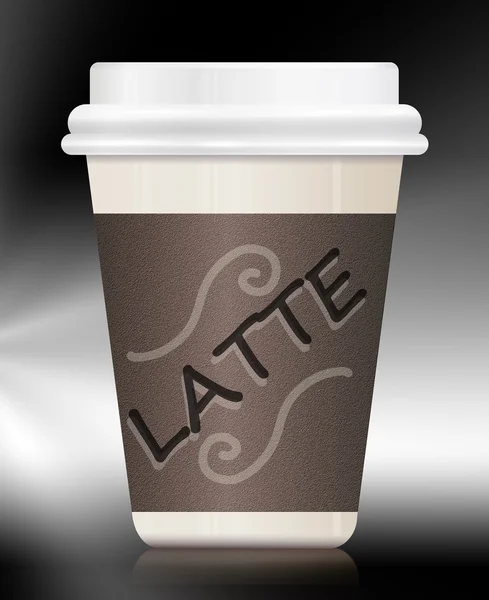 Latte container. — Stock Photo, Image