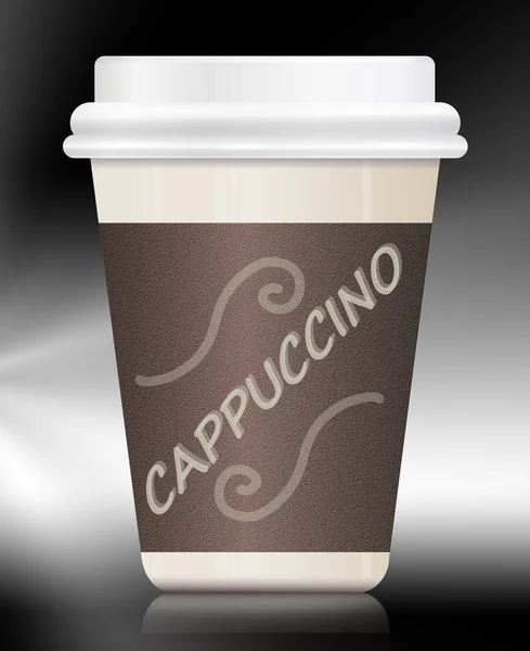Recipiente de cappuccino . — Fotografia de Stock