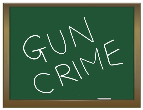 GUN zločin koncept. — Stock fotografie