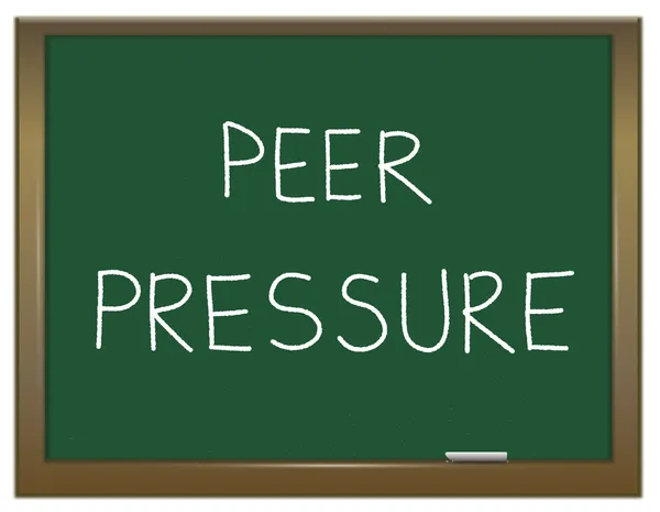 Koncepcja ciśnienie peer. — Zdjęcie stockowe
