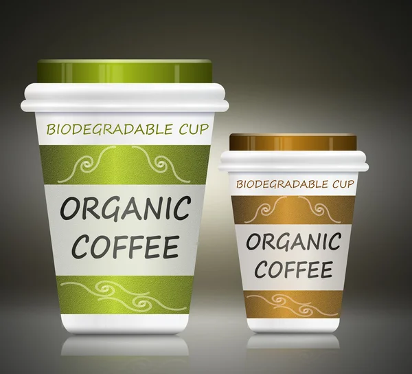 Umweltfreundlicher Kaffee. — Stockfoto