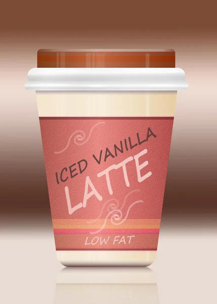stock image Iced vanilla latte.