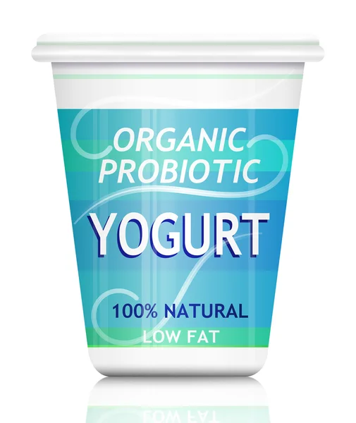 Пробиотический йогурт . — стоковое фото