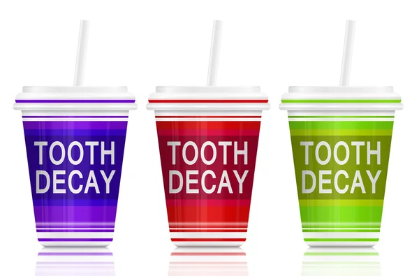 Tooth decay concept. — Stock Photo, Image