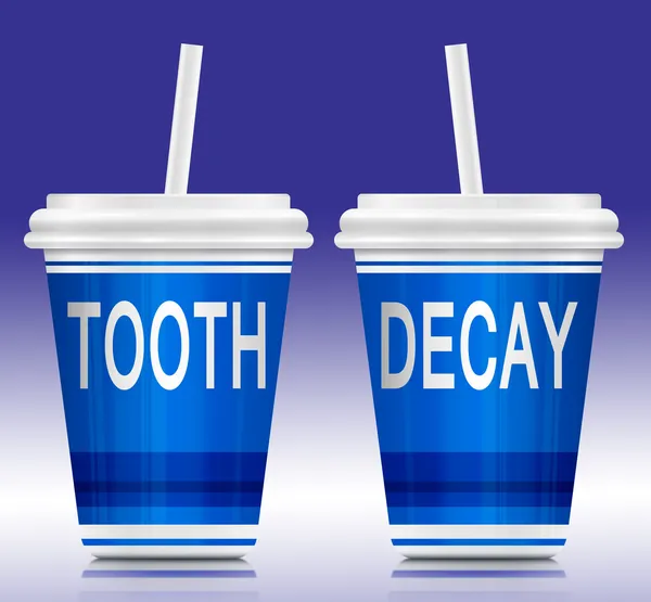 Concepto de caries dental . — Foto de Stock