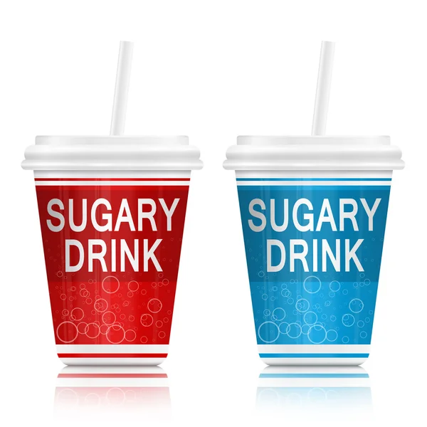 Sugary drinks. — Stock Photo, Image
