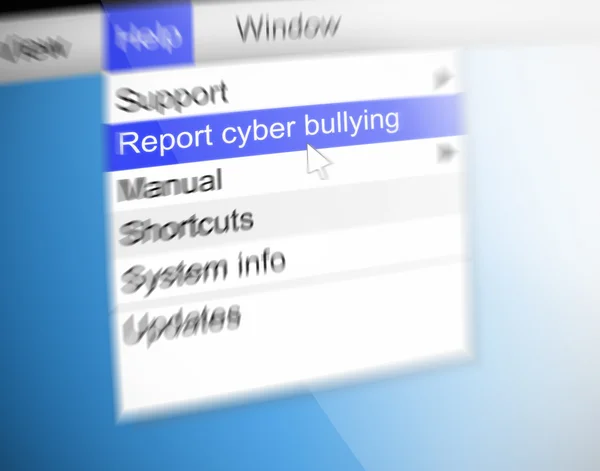 stock image Cyber bullying concept.